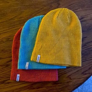 Burton beanies. Set of 3.